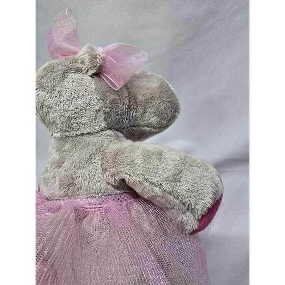 Douglas cuddle toys plush Lulu Gray Hippo ballerina 9" Plush- FACTORY ERROR ARM - Picture 12 of 15